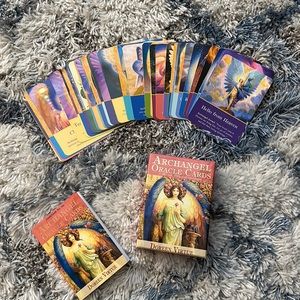 Archangel oracle cards by Doreen Virtue with guidebook